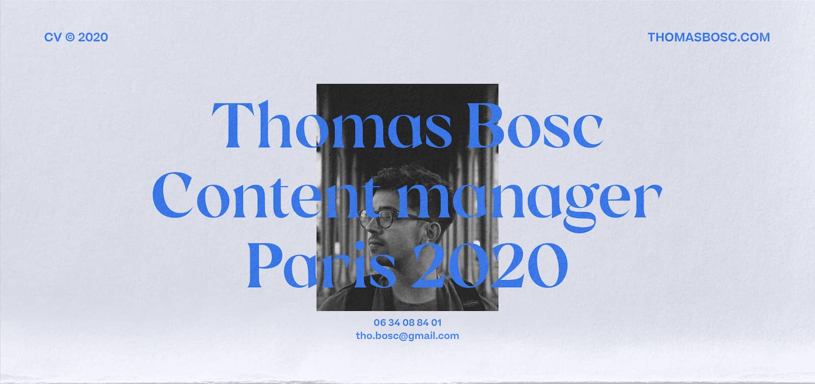 CV Thomas Bosc - Content Manager