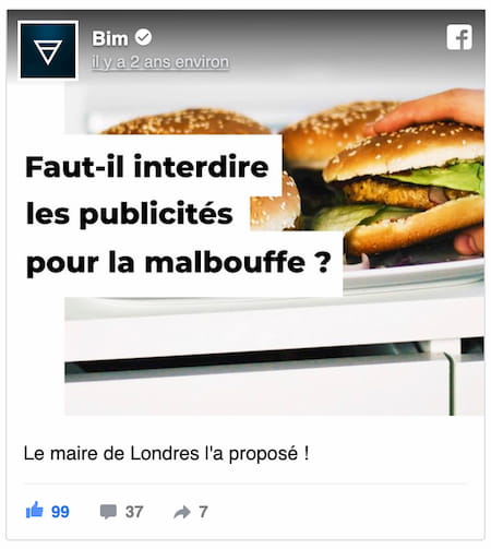 Post Facebook - Bim Magazine